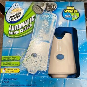 Scrubbing, bubbles, bathroom cleaner, automatic, shower cleaner